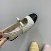 Novos Sapatos Mary Jane Femininos para a Primavera de 2026 com Aumento de Altura, Laço, Estilo Francês Sapatos Baixos de Tira Única
