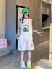 Conjunto Esportivo de Basquete Infantil para Comércio Exterior 2026 Verão Novo Estilo Regata para Meninas, Conjunto de Duas Peças Respirável para Crianças Mais Velhas