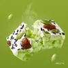 Jugo Verde de Cinco Verduras Shaqima Cubierto de Leche Sustituto de Comida Relleno Hoja de Cebada Vegetal Desayuno Sin Azúcar Bollería Saludable Nutritiva