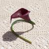 Lírio Calla Artificial Haste Única Borracha Macia Mini Lírio Calla Flor Falsa Casa Casamento Fotografia Decoração Suave Flor