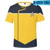 Camiseta Anime Star Trek Tripulación Nivel Inferior 2020 Estampada en 3D Casual Adulto Niños Hombres y Mujeres Manga Corta