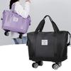 Maleta Expandible con Ruedas Universal Nueva de Gran Capacidad Bolsa con Compartimento Separado para Seco y Húmedo para Estudiantes Universitarios Bolsa para Viajes Cortos para Mujeres