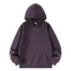 Nueva sudadera con capucha pesada de otoño e invierno para hombre, sudadera con capucha de color liso de corte holgado, sudadera casual estilo coreano para pareja