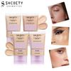 SHCOETY Base de Maquiagem Líquida Corretivo 4 Cores Transfronteiriço Pele Natural Clara Fosca Iluminadora BB Cream Leve e Respirável