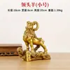 Nuevos Adornos de Oveja de Latón con los Doce Signos del Zodiaco, Adornos de Tres Ovejas Completamente de Cobre, Adornos Grandes de Cabra de Cobre