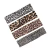 Faixa de Cabeça Estampada de Leopardo para Verão Europeia e Americana Fitness Faixa Elástica de Cabeça Yoga Faixa Absorvente de Suor Lenço de Cabeça Antiderrapante Transfronteiriço da Amazon