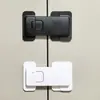 Cerradura de cajón de avión en forma de I Cierre de puerta de refrigerador Cerradura de puerta de gabinete Gabinete de desinfección Cerradura de seguridad anti-pellizco en la mano Agujero libre Adhesivo