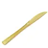Cuchillo y Tenedor Cuchara Desechables Negro Blanco Dorado Vajilla de Plástico Desechable Cuchillo y Tenedor Cuchara para Bistec Comerciales