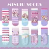 Nuevos Calcetines Antideslizantes para Niños Primavera y Otoño Calcetines de Media Pantorrilla Calcetines Lisos para Niños Clase A Primavera y Otoño Calcetines de Suelo para Interiores con Puntos de Gel