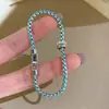 Pulsera con Colgante Redondo de Circonita Trenzada de Cuerda Colorida, Pulsera de Estilo de Lujo Ligero de Gama Alta, Mismo Estilo que en Xiaohongshu, Joyería de Mano de Moda al por Mayor