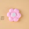 Ornamento de carro em nuvem com flor de seis pétalas brilhante de resina com base giratória Gadget acessório de rolamento giratório DIY