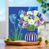 Nueva tarjeta de felicitación de ramo 3D para el Día del Maestro y el Día de la Madre, sobre de color festivo de Amazon transfronterizo, flor