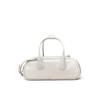 Estilo Instagram Minimalista Verão Alta Qualidade Couro Bovino Bolsa Baguete Couro Genuíno Bolsa Boston Bowling Bolsa de Ombro Único Bolsa Transversal