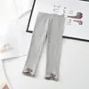Leggings infantis primavera e outono novas calças de outer wear para meninas estilo ocidental bebê moda coreana renda calças infantis
