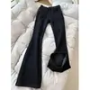 Jeans Rectos Gruesos Forrados de Polar Talla Grande para Mujer 2024 Otoño e Invierno chica rellenita Cintura Alta Adelgazantes Elásticos Forma de Herradura Micro Acampanados