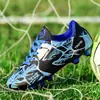 Nuevos Zapatos Deportivos Infantiles de Primavera y Verano Tacos Largos Tacos Cortos Zapatos de Fútbol Zapatos de Entrenamiento de Césped Infantiles Tacos Velcro No