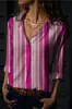 Camisa de Manga Larga para Mujer de Otoño e Invierno Transfronteriza Serie San Valentín Estampado 3D Moda Casual Simple Camisa Larga para Mujer