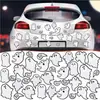 Bestseller transfronterizo calabaza de Halloween bruja coche pegatina magnética reflectante decoración murciélago de Halloween puerta de garaje refrigerador pegatina