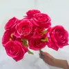 Buquê de Rosas de Flor Preservada, 9 Cabeças de Rosas Novas, Decoração de Casa, Buquê de Casamento, Presente de Dia dos Namorados