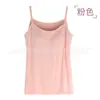 Ropa interior transfronteriza talla grande Nuevo Tirante Chaleco de mujer Holgado Sin aro interno Base de yoga Taza de una pieza Modal