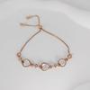 Pulsera de Corazón con Piedra Ojo de Gato Estilo Coreano para Mujer, Diseño de Nicho, Pulsera Versátil Ajustable de Cordón Deslizante, Joyería al por Mayor
