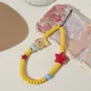 Corrente Cordão Pingente Boneca Fofa Desenho Animado Corrente para Celular Corrente de Bolsa com Contas Câmera CCD