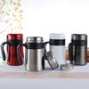 Venta caliente termo de acero inoxidable al vacío de doble capa moda simple oficina de negocios taza termo con asa creativa venta al por mayor