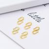 Colar Fivela S Ouro Real 18K Banhado a Cobre Fivela Plana Fivela de Anzol Fivela de Acabamento Corrente DIY Acessórios para Joias B59