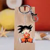 Versión Q del anime Dragon Ball llavero colgante de acrílico Rey Mono torankus colgante de bolsa de arroz de mono