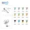 Aretes de aleación de titanio F136, tachuelas para cartílago de oreja de gato de ópalo, tachuelas para labio, aretes de diseño nicho, joyería para piercing de espiral interno