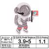 Stickers de tela bordados astronauta planeta buzo parche boutique venta al por mayor insignia de punto parche atmósfera simple