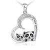 Novo colar panda presente de dia das mães Europa e Estados Unidos cross-border venda quente simples clavícula corrente pingente panda colar feminino