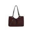 Bolsa de Tote Retro de Gamuza Nueva Otoño/Invierno 2026 para Mujer, Bolso de Hombro Único, Bolso de Axila, Gran Capacidad, Nicho, Bolso para Viajes Diarios