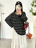 Blusa de Tricô Camada Levemente Transparente Ombro Único Plus Size Feminina Mulheres 2026 Outono Meninas Gordas Estilo Preguiçoso Cobertura