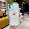 Nueva atracción magnética 3 en 1 para funda de teléfono móvil Apple 16promax iphone15 funda transparente tendencia 13/14