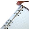 A5A6A7B5A4 livro 6-hole loose-leaf notebook zipper bag bill Hand Book PVC saco de armazenamento clipe cadeia lápis caso