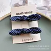 Pinza para el pelo de lazo a cuadros de color dopamina Pinza para flequillo infantil Pinza pequeña de tela para el pelo suelto delantero de niña Pinza para el pelo