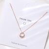 Collar Donut Francés Wanying Jewelry Plata Esterlina S925 Personalizado Celebridad de Internet Estilo Frío Sencillo Moderno Accesorios para Niña