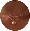 Amazon Comercio Electrónico Transfronterizo Collar de 26 Letras 2025 para Mujer Versátil, Elegante y Único Collar Pequeño