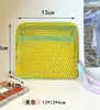 Bolsa de Tofu Dopamina Mini de Malla Portátil para Viaje Bolsa de Almacenamiento para Artículos de Tocador y Cosméticos Bolsa para Retoques de Maquillaje Bolsa de Malla para Artículos Varios
