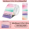 Papel de etiqueta térmica de gradiente de colores al por mayor de fábrica adecuado para papel de impresión térmica adhesivo Phomemo m110