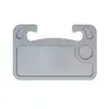 Mesa de Comedor Multifuncional para Volante de Coche, Soporte para Laptop, Bandeja de Comida para Coche, Ranura para Tableta, Portavasos Doble para Condimentos, Material de PC Duradero