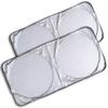 Visera de sol para coche verano protección solar doble anillo nueva tela plateada visera parasol escudo delantero sombrilla de nailon aislamiento térmico para evitar la luz