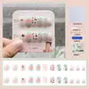 Venta Directa Personalizada de Fábrica Uñas Cortas, Medias y Largas para Manicura, Uñas Portátiles de Fototerapia Hechas a Mano, Pegatinas para Uñas, Estilo de Lujo Accesible 24 Piezas