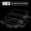 Soporte de exhibición de acrílico de alta transparencia, estante escalonado multicapa para figuras, cajas sorpresa, joyería y exhibidor para perfumes
