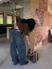 Nuevo el 18.08: Jeans retro de ajuste holgado para mujer, ideales para equipo, con textura lavada, pantalones de pierna ancha y corte curvo 66603