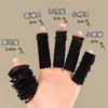 Elásticos de cabelo pretos elásticos para crianças, elásticos de cabelo para bebês, cordas de cabelo que não danificam, elásticos de polegar de alta elasticidade, acessórios de cabelo