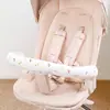 Apoio de Braço de Carrinho de Bebê Toalha de Saliva Absorvente e Respirável Conjunto de Três Peças de Proteção para Apoio de Braço de Carrinho de Bebê Capa Anti-Mordida para Apoio de Braço
