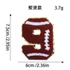 Parches de bordado digital para toallas, insignias bordadas, parches para ropa de la serie de fútbol, rugby y baloncesto más vendida transfronteriza