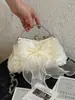 Yuezhi 2026 Verano Nueva Moda Retro Flor de Rosa Lazo Bolso de Mano Encaje Casual Versátil Bolso Cruzado